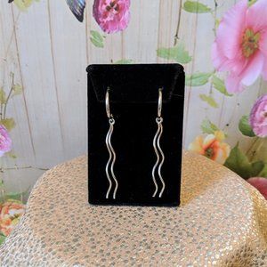 ~ SOLD ~ Sterling Silver Long Dangle Earrings